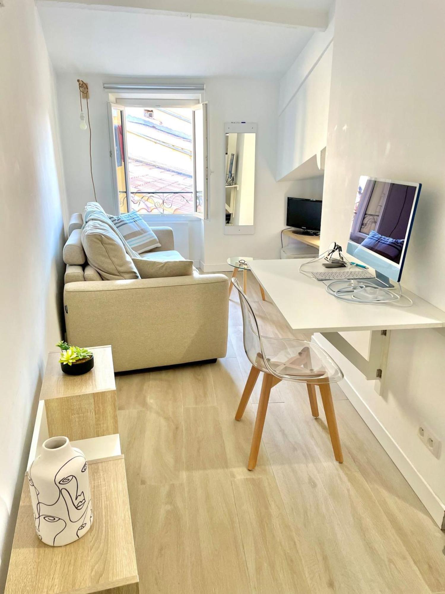 "Charmant Studio Moderne" Centre, Proche Plage Mentone Esterno foto